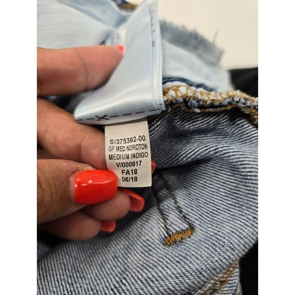 Gap Jeans Women's 25 Blue Medium Wash Best Girlfriend EST. 1969 DENIM FRAYED - Picture 10 of 11